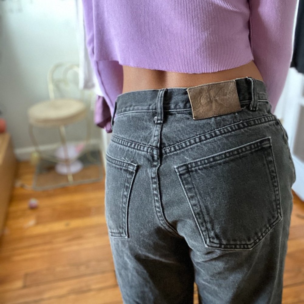 Vintage CK Grey Denim with Raw Hem